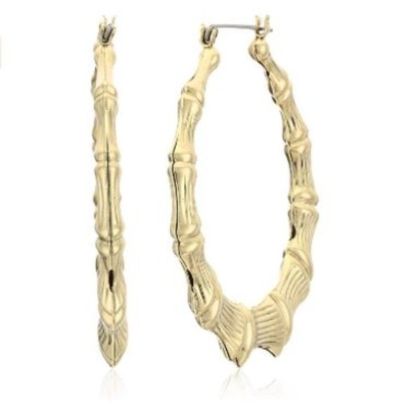 Independent Jewelry - Large Gold Boho Pony Tail Hoops 3"